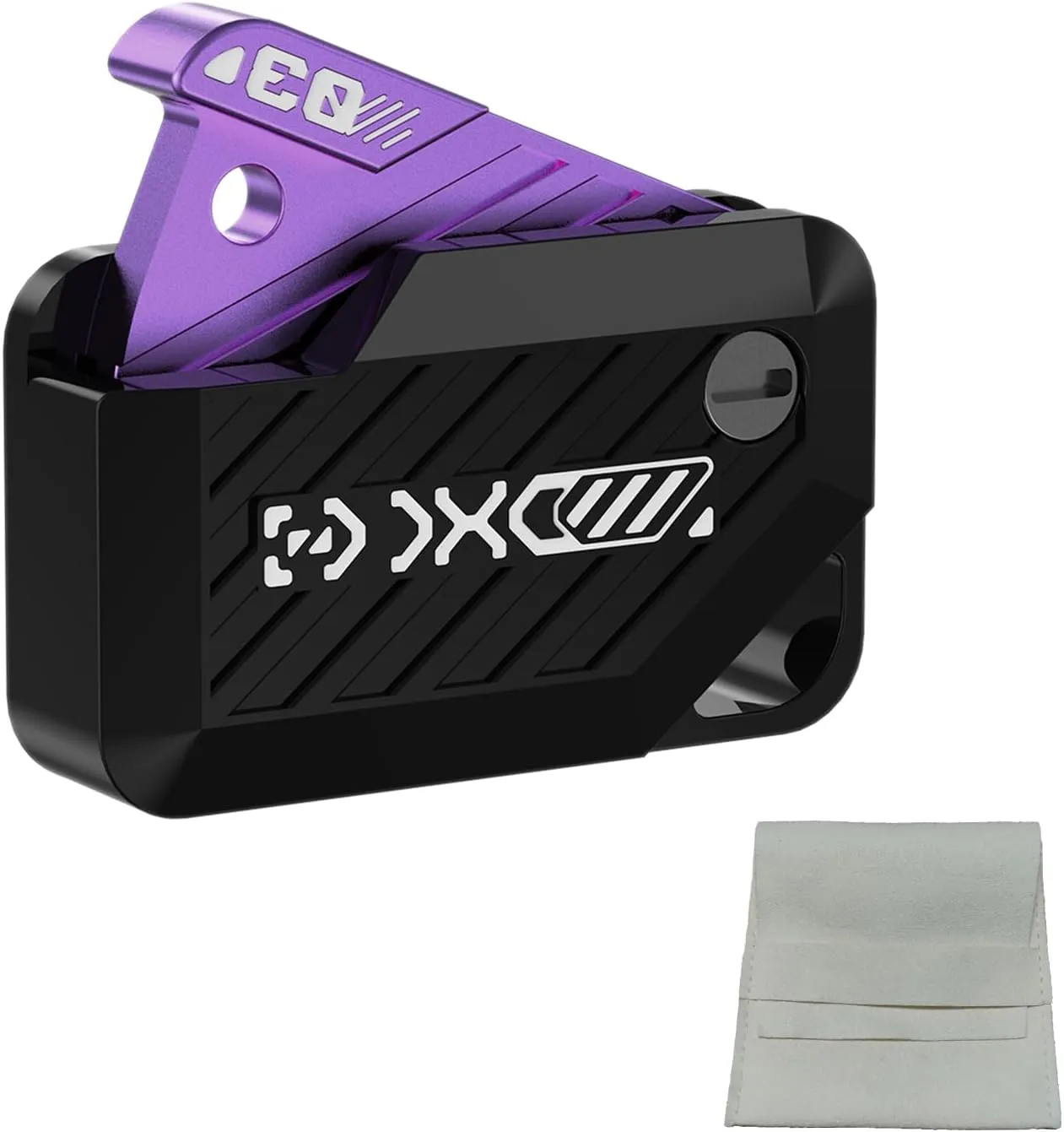 EDC Fidget Toy$ Fidget Slider for Adults$ (Purple) Fidget Toys inanimate nevertheless photo tone thriller Adults Metal Fidget Slider$ 