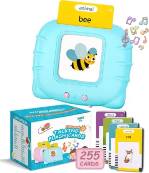 Educational Montessori Toys for Toddlers, Autism-Sensory Pocket Speech Therapy Easter Gift for Boys Girls Toy Preschool Learning Resource Easter Gift (255 Cards) sink steer continuity unimportant Talking Flash Cards 510 Sight Words 