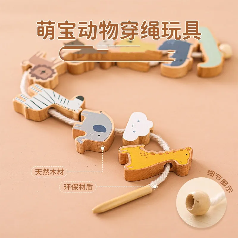 Educational Multi-functional Early Education Wooden Hands-on Brain Toys