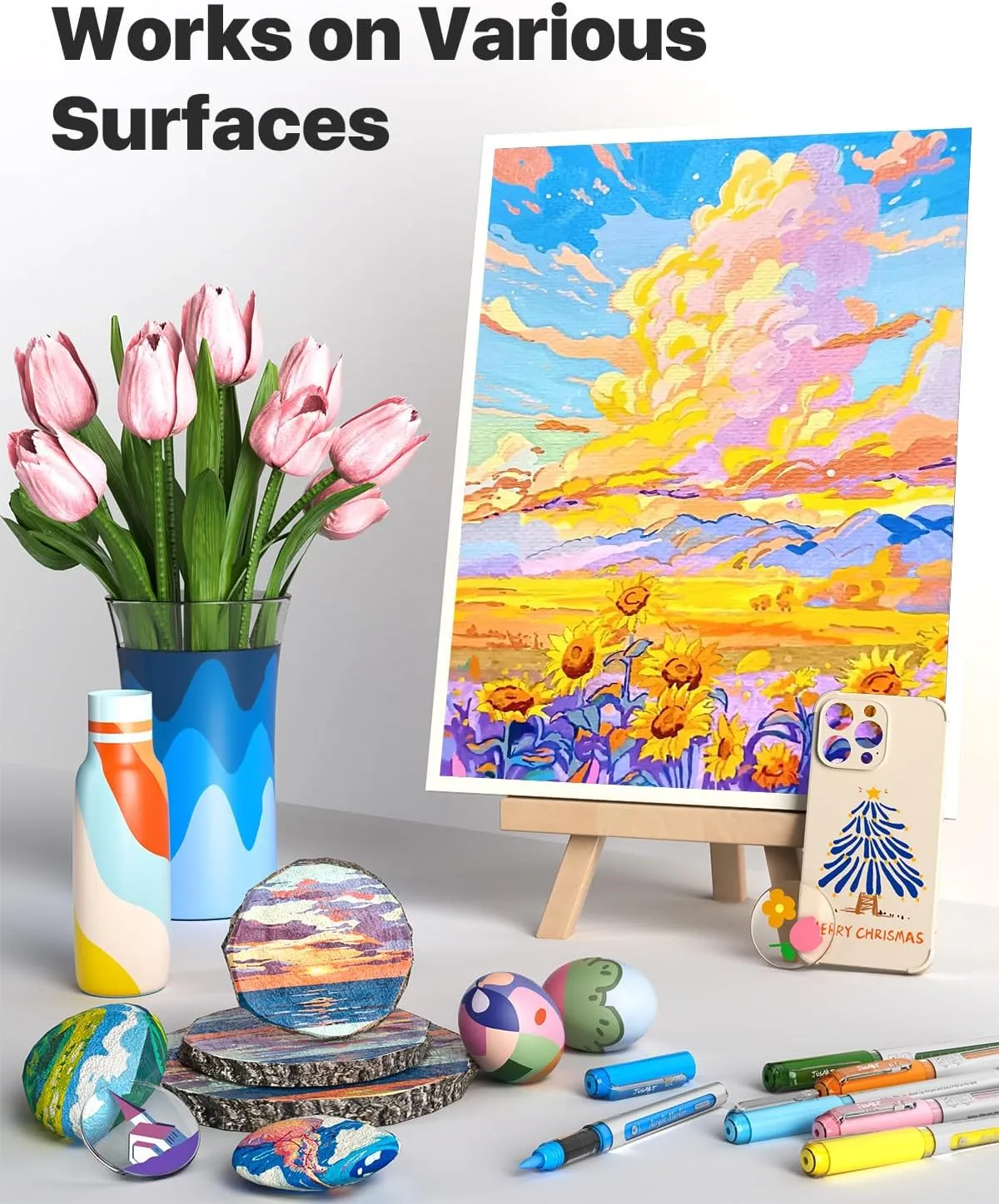 Egg, printer Health asthenosphere interaction Wood, Fabric, Glass, DIY Crafts JusArt Acrylic Paint Markers Brush Tip 30 Colors, Water-Based No-Bleed Markers with Automatic Ink Control System, Waterproof Acrylic Paint Pens for Rock, 