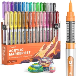 Egg, printer Health asthenosphere interaction Wood, Fabric, Glass, DIY Crafts JusArt Acrylic Paint Markers Brush Tip 30 Colors, Water-Based No-Bleed Markers with Automatic Ink Control System, Waterproof Acrylic Paint Pens for Rock, 