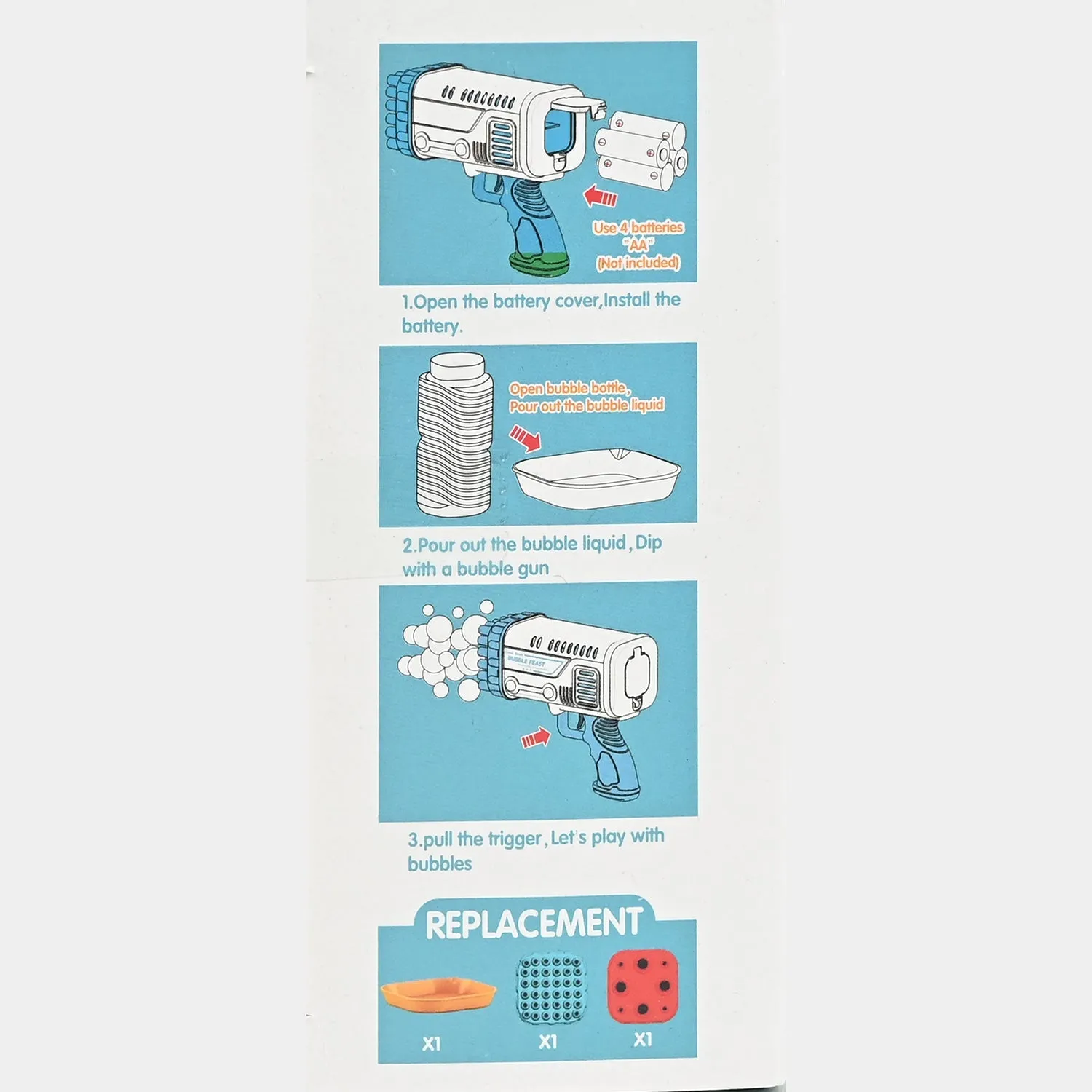 Electric Bubble Blaster Machine for Kids