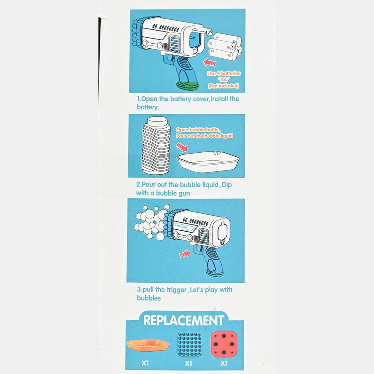 Electric Bubble Blaster Machine for Kids