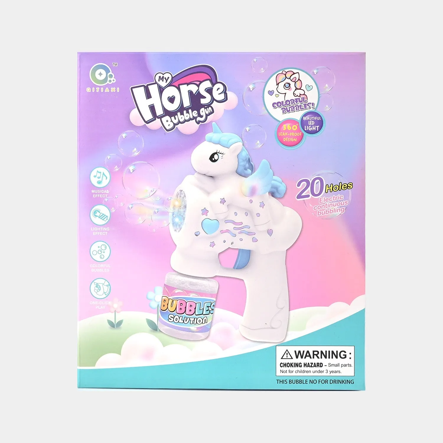 Electric Bubble Blaster Toy for Kids