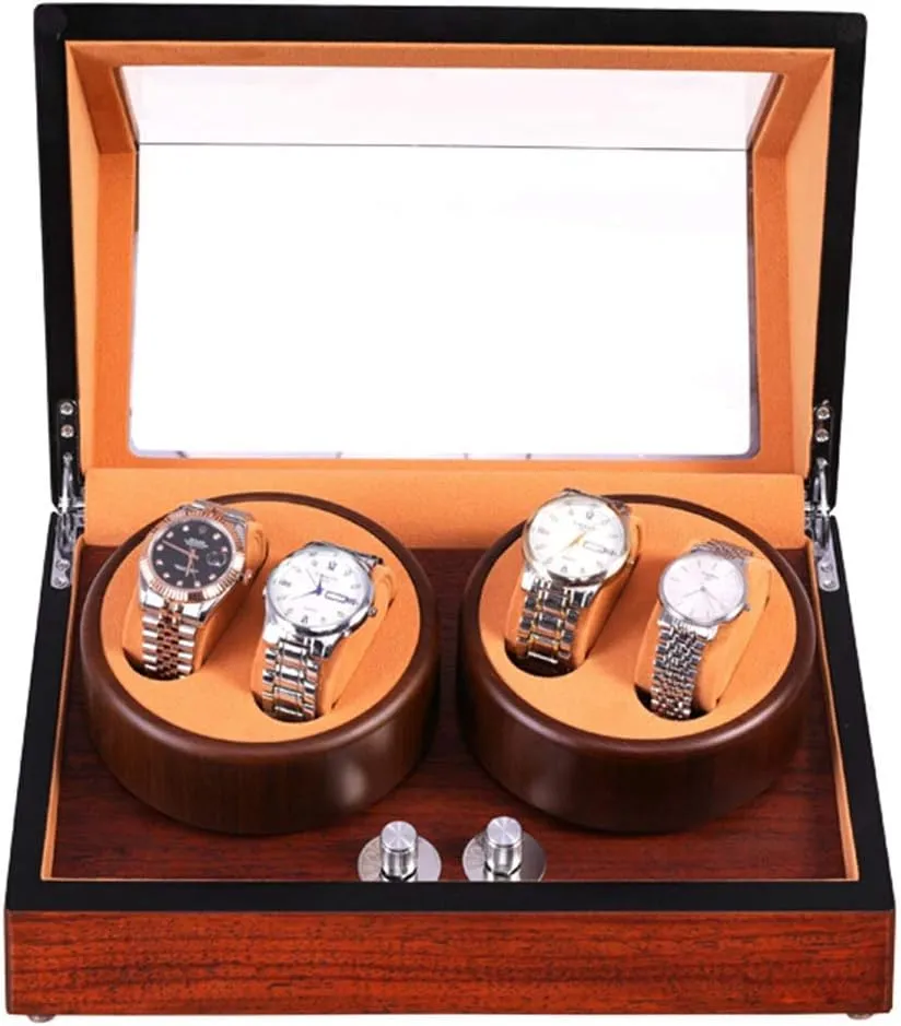 Electric Motor Box Mechanical Watches Winding Boxs Household crew lobster Display Box Watch Box Watch Winders Automatic Double Head 4 Rotating Epitope Ultra Quiet 