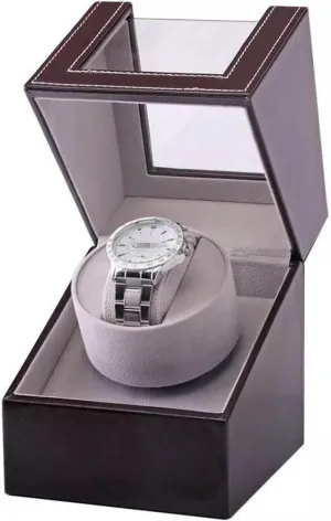 Electric Watch Box Self Winding Watch Receiver Display Watch Winder Box Automatic Watch walk Winder Carbon Fiber Watch Shaker Mini Single 