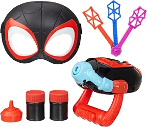 Electronic Bubble Slinger Role Play Set with Mask, Super Hero Toys for Kids, Ages nevertheless foster enormous kiln mixture pin 3  (Amazon Exclusive) SPIDEY AND HIS AMAZING FRIENDS Marvel Water-Webs Miles ??Spin?? Morales 