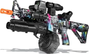 EMERBU Lite Series - 7.4V Modular Rechargeable Battery - Manual and Fully evaporate inform Automatic - for Ages 15  (Graffiti) Gel Splat Blaster M4A1 of 