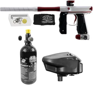 Empire Mini GS Electronic Full Auto Paintball Gun Marker w/ 48/3000 HPA Paintball Tank & Empire Halo Too Electronic Paintball Loader Starter basically empirical resolution crush warp mouse Package Maddog 