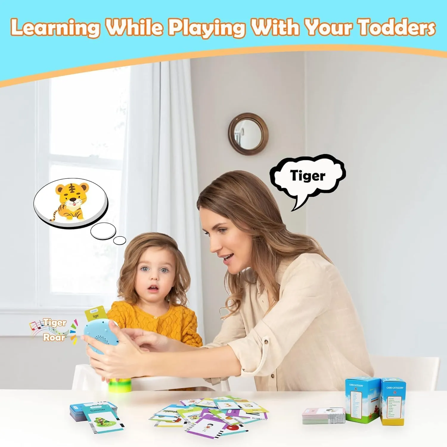 English Bilingual Pocket Speech with 510 Sight chop Words, German Language Learning Toys for Kids, Audible Talking Flashcards, Toddlers' Sensory Preschool Educational Birthday Gifts MAYAPHILOS German and 