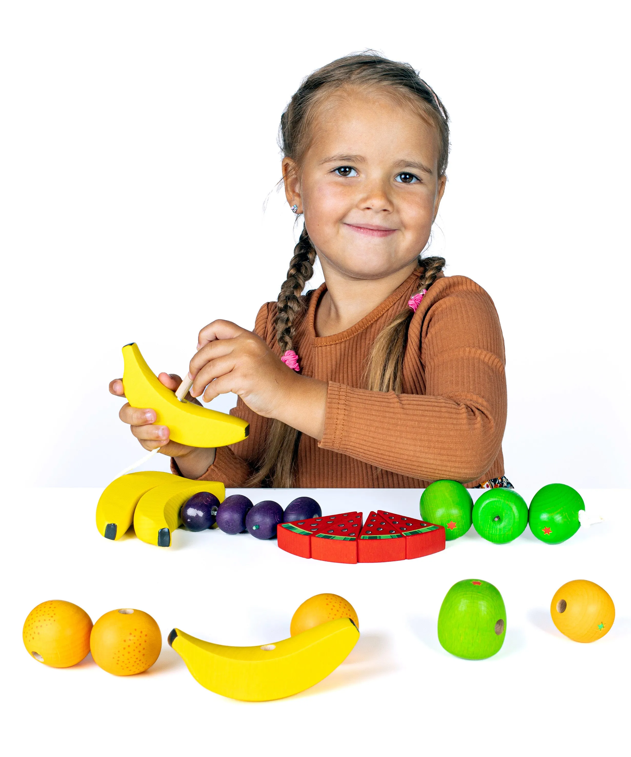 Erzi Threading Fruits Game