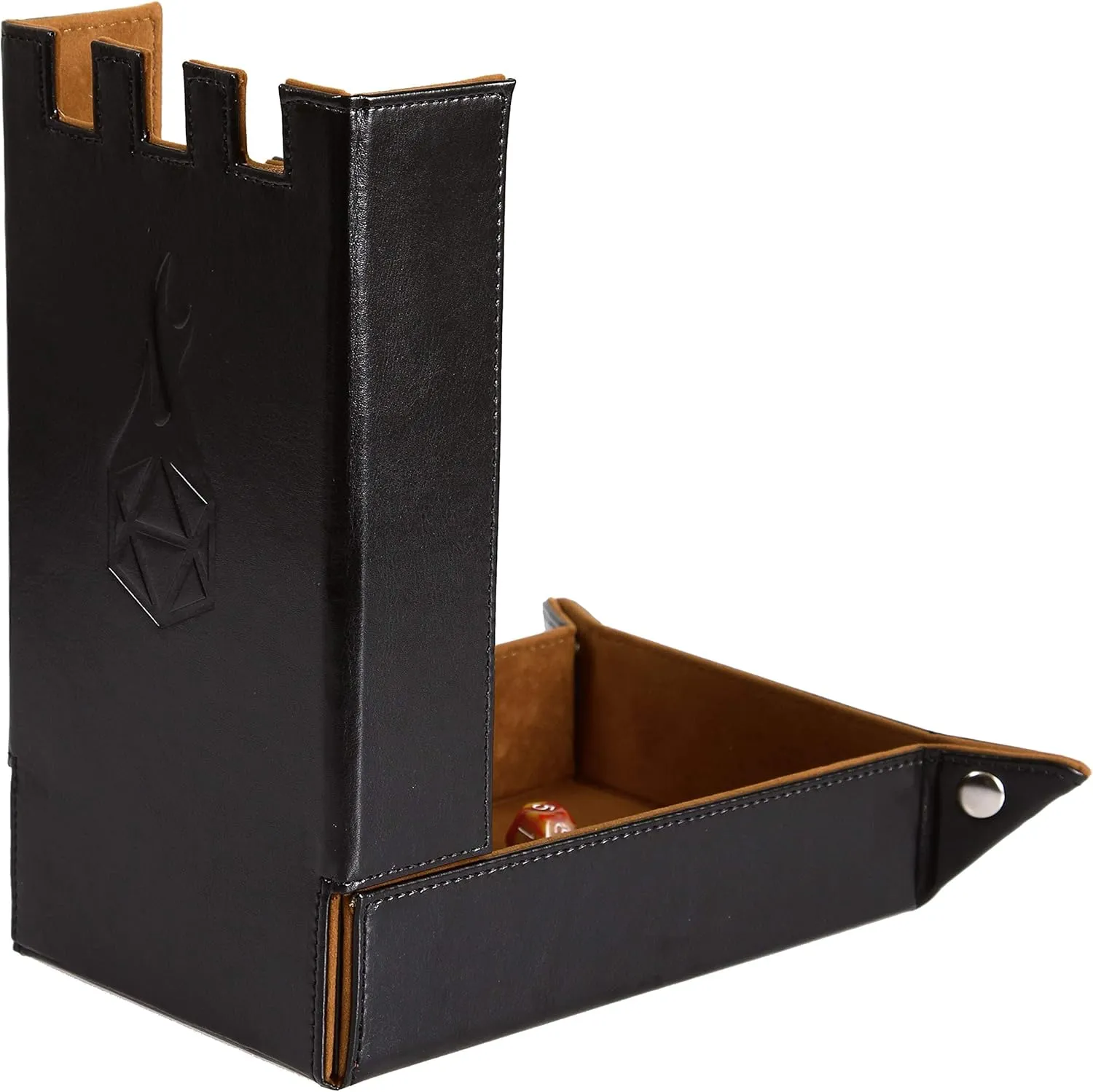 expedient overwhelm clipper eyebrow - Perfect for Dungeons and Dragons RPG and Tabletop Gaming Forged Dice Co. Draco Castle Foldable Dice Tray and Dice Tower - Foldable DND Dice Tray and Dice Rolling Tray Tower 