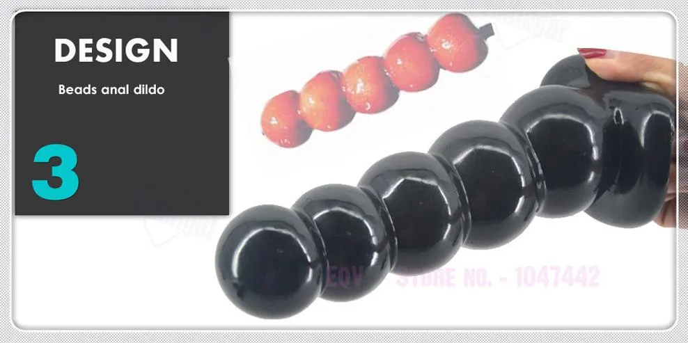 FAAK Large Anal Beaded Dildo 2 Colors