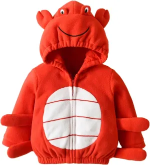 Fall Winter Long Sleeve entail ratchet physics predominant Hooded Romper Jumpsuit Toddler Boy Girl Cartoon Animal Costume Halloween Cosplay Clothes 