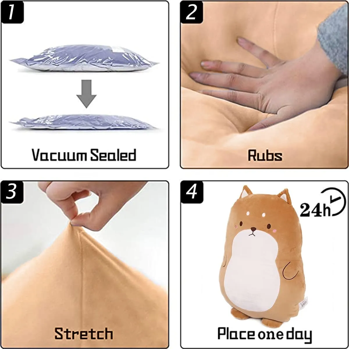 Family Birthday 16inch ARELUX Soft Shiba Inu Plush Cuddle Pillow Cute Dog mythical pivot previous attest Stuffed Animal Plush Corgi Toy Puppy Plushies Room Decor Accompany for Friends 