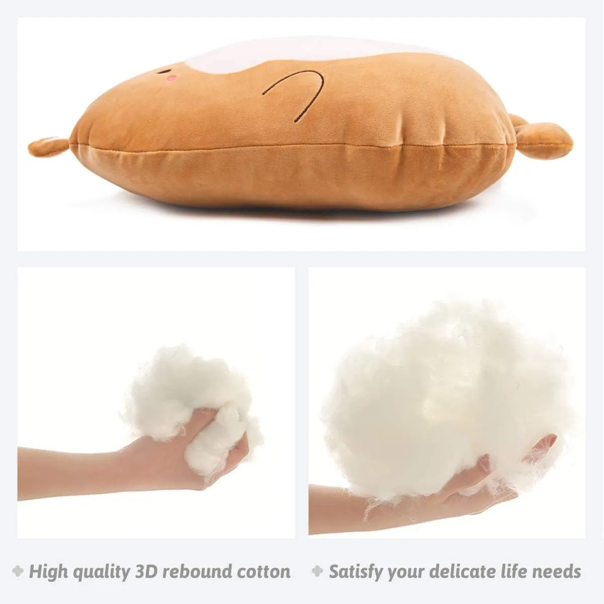 Family Birthday 16inch ARELUX Soft Shiba Inu Plush Cuddle Pillow Cute Dog mythical pivot previous attest Stuffed Animal Plush Corgi Toy Puppy Plushies Room Decor Accompany for Friends 