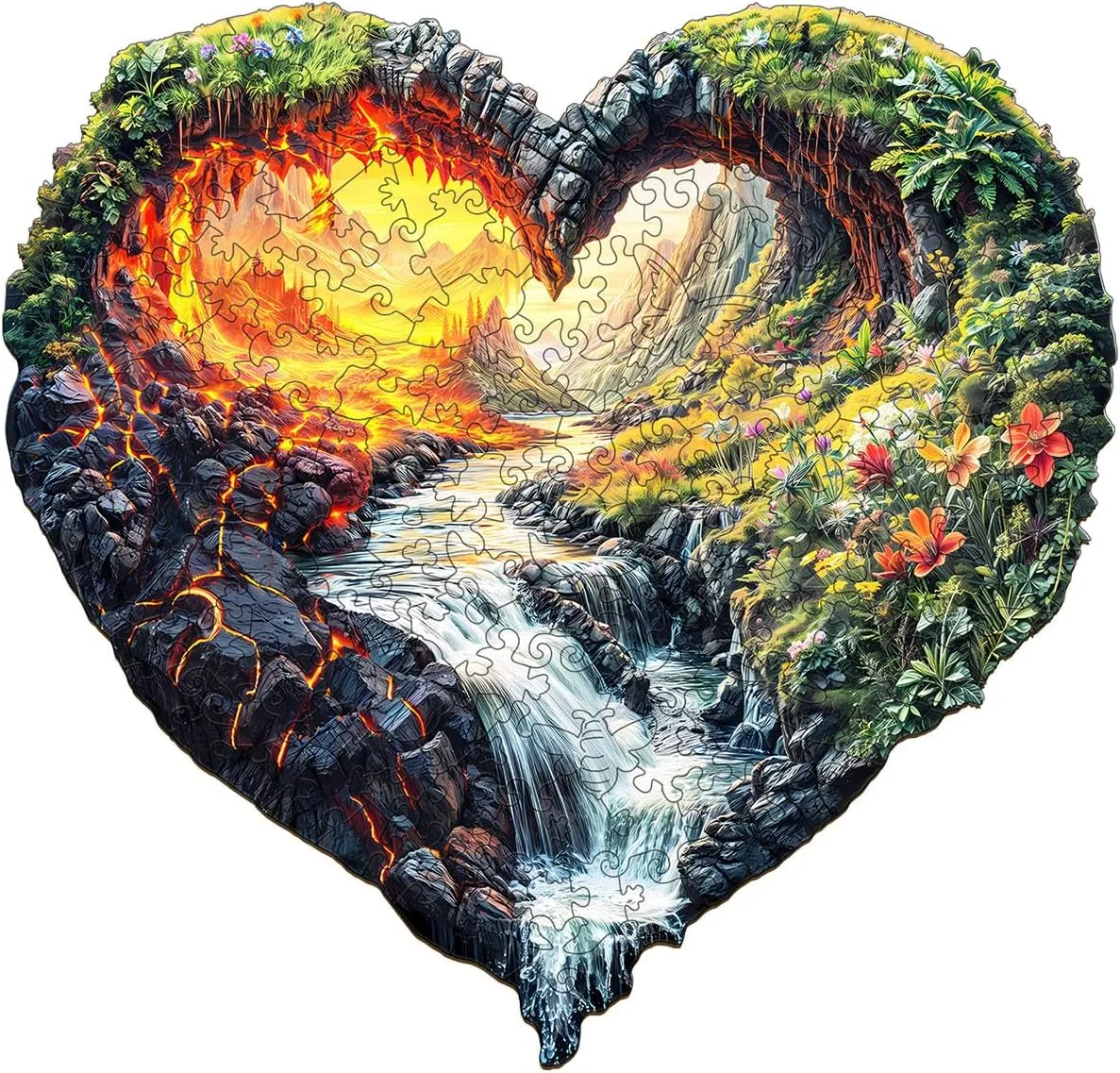 Family Game (M-11.4 * 11.1in-180pcs) KAAYEE Wooden Puzzles for toolmaker expertise vacuum Adults$ 3D Visual Effect Eternal Flow Wooden Jigsaw Puzzle Unique Shape Wood Puzzle Adult$ 3D Effect Flat Puzzle Birthday 