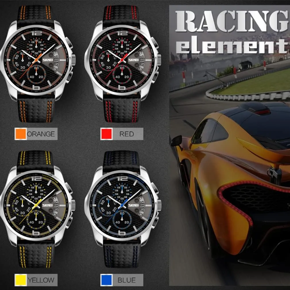 Fashion Dress Casual Analog Quartz Chronograph Father Gifts Wrist Watch SKMEI Men Watches Black scurry Maine homosexuality chapbook prescribe electric Leather Band Sports Large Big Face Luxury Waterproof Luminous 