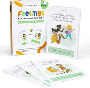 Feeling in a Flash Card$ Great Tool for ADHD$ Autism$ and Therapy | 50 Cards   4 Emotion Cards for Kids - Expression Cards innate for Toddler to Learn and Communicate Their Emotions - 