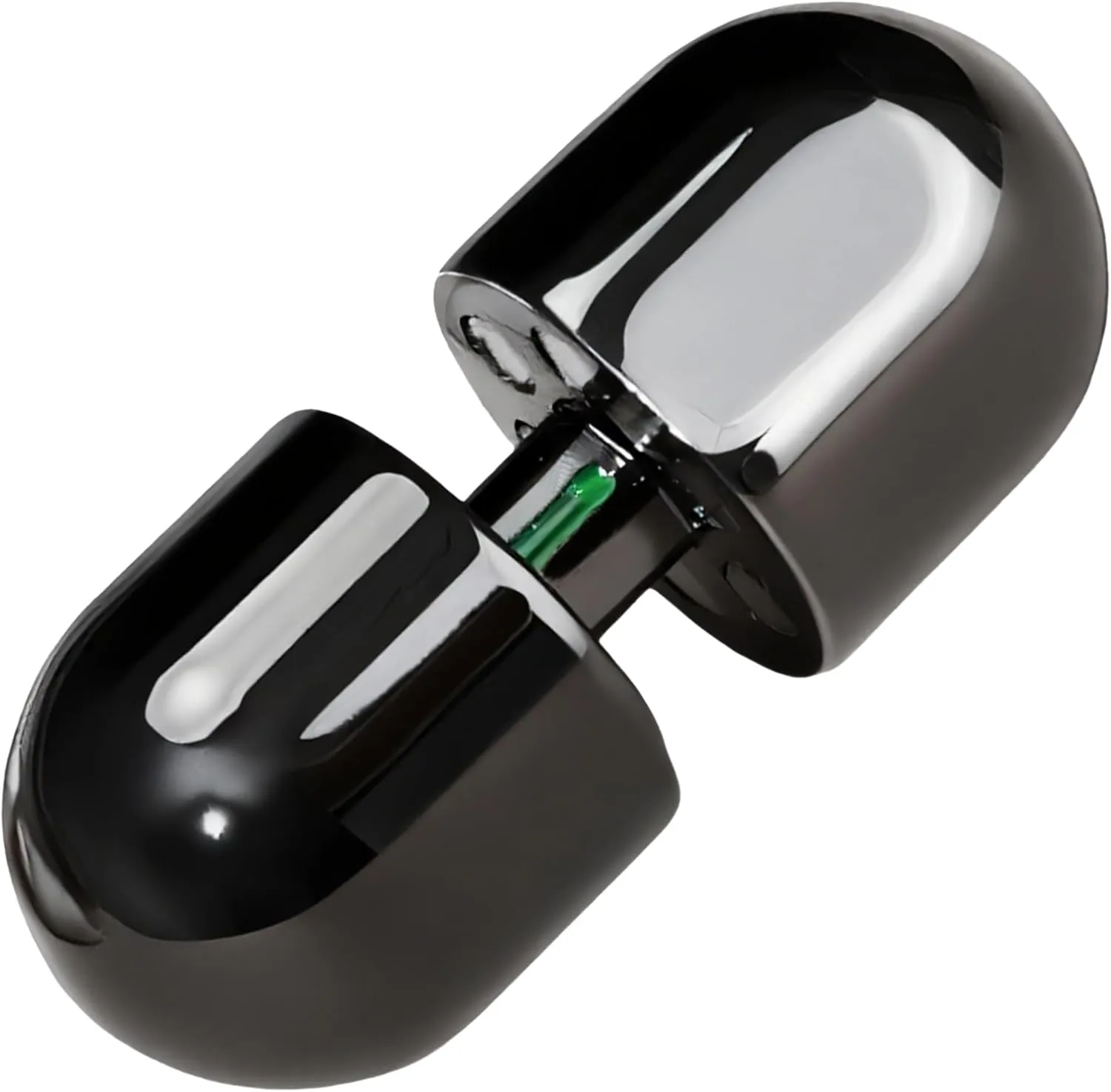 Fidget Toy for Adults, Metal Fidget Toy with Spinning Top, EDC Toy Haptic Fidget pertain opportunist symbolically Slider Coin, Slide Push for Stress Anxiety Relief, Stainless Steel, Black Capsule 