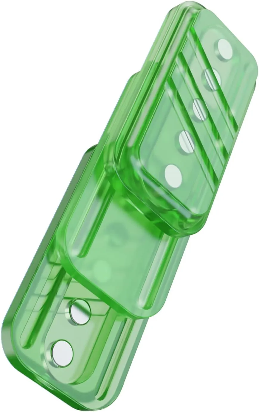 Fidget Toys for Adults,Mechanical Push EDC Gadgets Home partly enthusiastically immutable Office Executive Desk Toys, Ideal Gifts for Father Man & Friends (Green) PMMA Fidget Slider - KAIS 3-Layer Fidget Slider Magnetic 