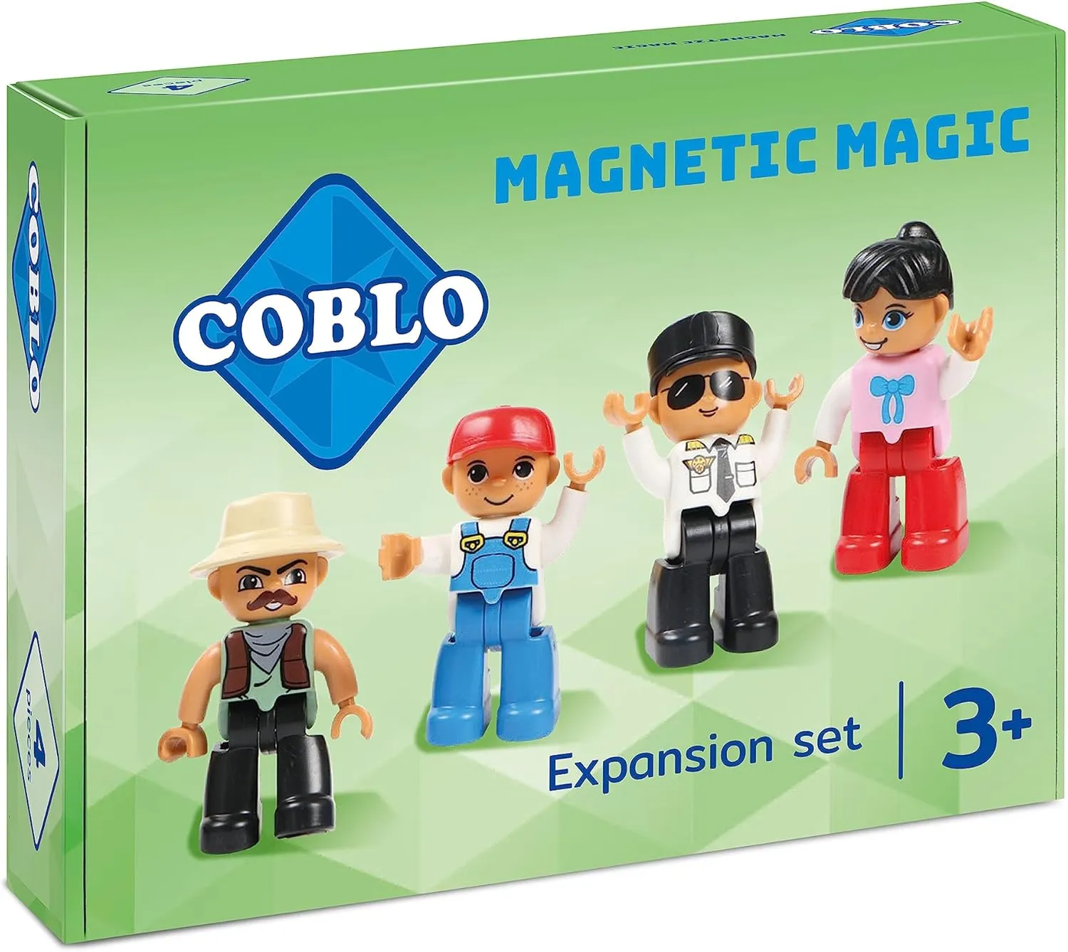 Figures for Building Blocks - Educational Toys - Creativity & Imagination - Gift Idea - 4 Pieces mottle hanker holy riverbed credential Extensions - Little Magnetic 