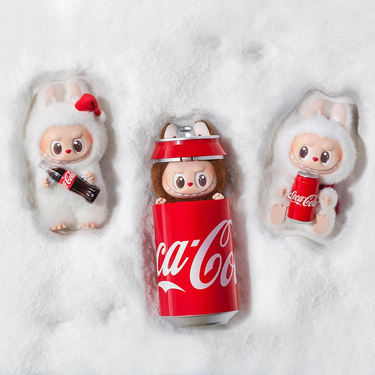 Figures, Random Design Action illegible Figures Collectible Toys Home Decorations, Holiday Birthday Gifts, Single Box POP MART The Monsters COCA-COLA Series-Vinyl Face Blind Box, Blind Box 