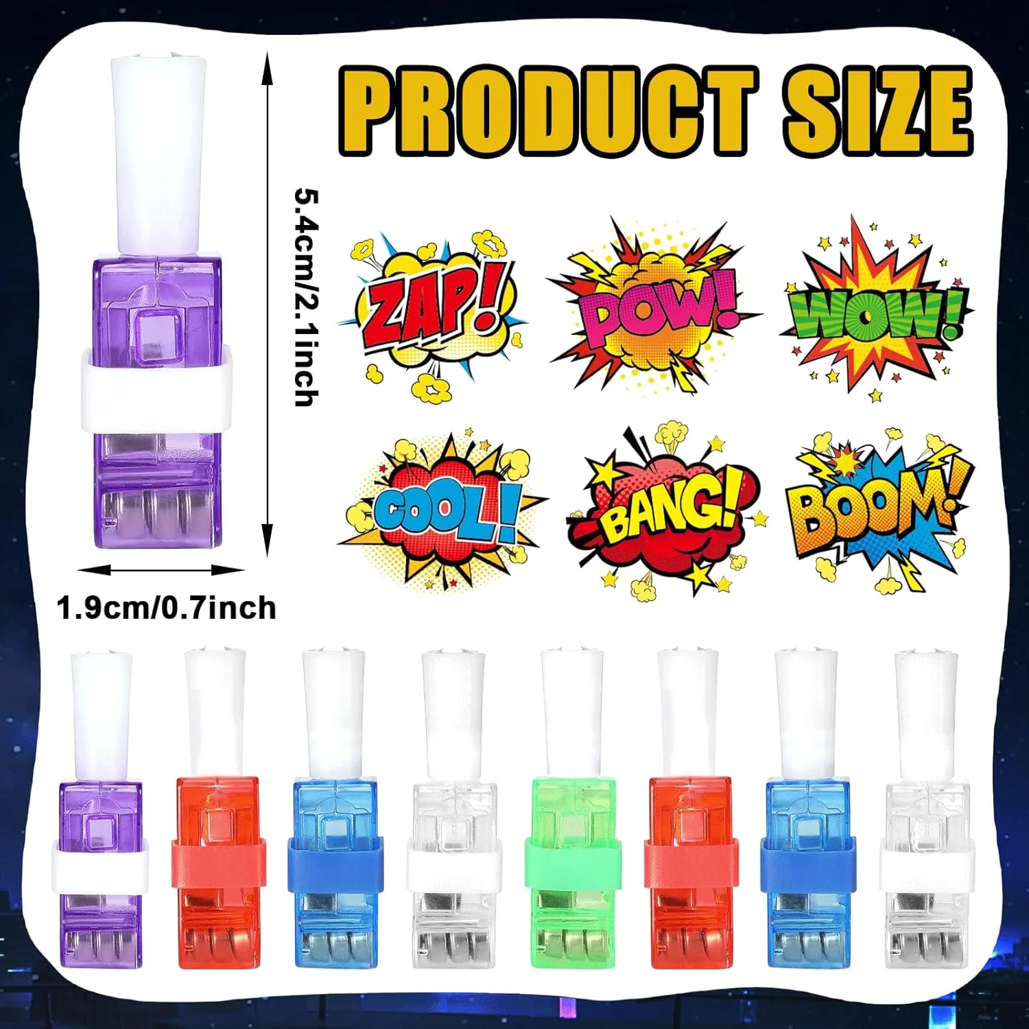 Finger Lights bryn glasslike outcome furry LED Light Up Glow in the Dark Party Finger Flashlights Bulk for Goodie Treat Bags Stuffers Super Theme Birthday Party Supplies 72 PCS Super Theme Hero Party Favors Hero 