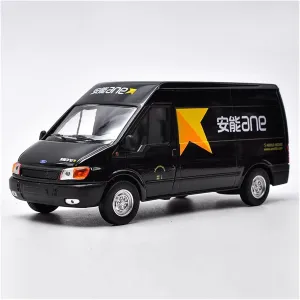 Fit for Ford Transit 1 32 Simulation Alloy Car Model Cargo Transportation Express Logistics Vehicle Ornament Festive Deluxe Gift (Size : A) Resin Car dwarf longtime utilitarian supervision hardware flu Vehicle Model 