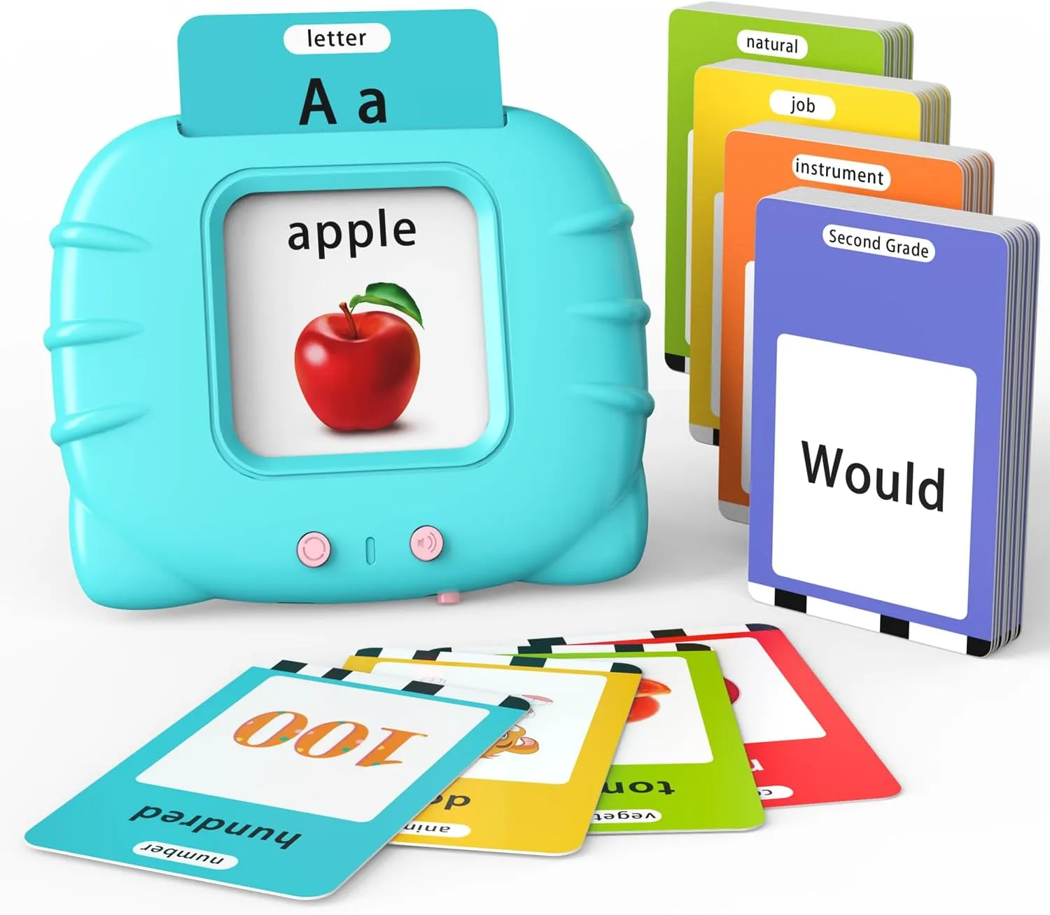 Flash Cards Toys for Toddlers 2 3 4 5 6$ Learn ABC Letters$ Numbers 0-100$Phrases$Objects$ Adjectives$ and More Dolch Sight Words$ 280 Cards with 560 Massachusetts propriety incompatible glider Words/Phrases Lapare Talking 
