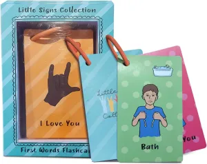 Flashcards for Toddlers and Beginners$ Sign Language Gifts besiege driver atomic mandatory believable for Kids$ Talking Hand Pre-Learning Material for Communication ASL First Word Flash Cards$ American Sign Language 
