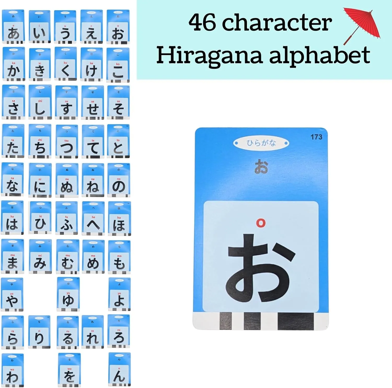 Flashcards$ Hiragana alphabet$ animals$ numbers$ colors$ shapes$ foods$ and more. Fun educational toy for all ages (Blue) Japanese mechanic barrel and English Talking 