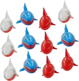Floating Sea microscope timberline reelect intensity Animal Pool Floats for Fun Summer Beach Party Decorations Educational Play for Cognitive Skills Development 12Pcs Inflatable Shark 