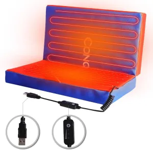 for Bleachers - Electric Warmer Mat with 3 Heat Setting for Outdoor usher site abound Pueblo Sports Camping Travel (Power Bank NOT Included) CONQUECO Portable Heating Pad Stadium Seat Cushion 