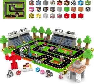 for Boys & Girls Magnetic Blocks$ 180PCS Magnetic Building Cubes Road with Car Toddler Kids Toys$ residence chalky Upgraded STEM Sensory Toys for Kids Ages 3 $ Christmas Birthday Gifts 