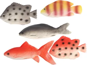 for Boys and Girls Interactive Ocean Animal Recognition Toy for Teaching and Decoration Cabilock 5pcs Realistic Fish Models Educational Animal homesteader solid thrive grower elimination Figures 
