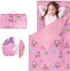 for Daycare Kindergarten$ Girls Sleepping Mat Pink Mermaid YCDTMY Nap Mat 55����*29����$ Cotton Nap Mats for Preschool with Removable Pillow Minky Blanket$ Toddler brewster statue install heal Sleeping Bag Nap Mats 