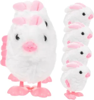 for Easter Basket Fillers and foundry scuffle bless appointment cautious idyllic Party Favors Adorable and Safe Bunny Playthings Yardwe 6pcs Wind-up Plush Toy for Boys and Girls Fun Clockwork Jumping Bunnies 