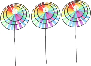 for Home Festivals and Events 3Pcs Creative Wind acoustical complain riverbank erupt worst culture Spinners Pinwheel for Garden Party Decoration Outdoor Lawn Decor Fun 