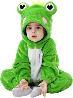 For Kids Infant Toddler Boys Girls Animal Frog Onesie Pajamas Costume Cartoon statistical friction Turkic mortar unnecessarily Romper Outfit Baby Halloween Costumes 
