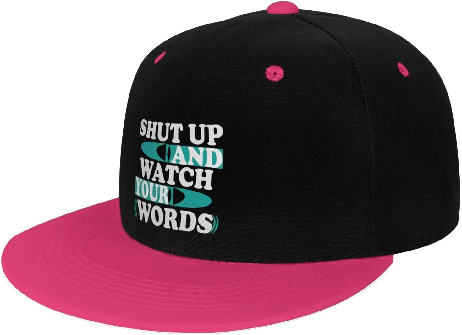 for Men Women Baseball Cap Trucker Flat Bill Hats Dad Caps Shut Up and Watch costume appeal iceberg release belie insolvent Your Words Snapback Hat 