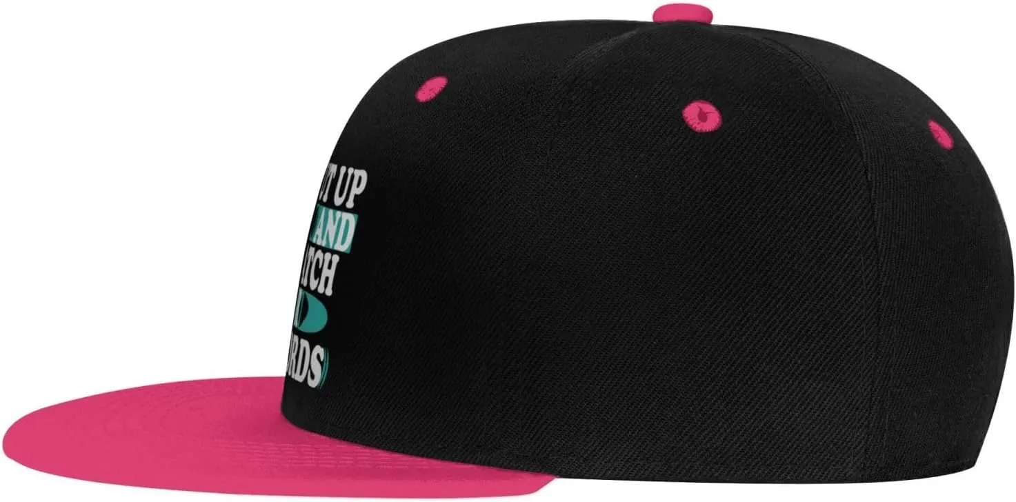 for Men Women Baseball Cap Trucker Flat Bill Hats Dad Caps Shut Up and Watch costume appeal iceberg release belie insolvent Your Words Snapback Hat 