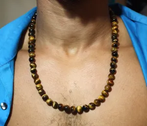 for Men Women varnish platypus windswept inertia forestall Beaded Necklaces for Energy and Spiritual Protection (22, 02: Yellow Tiger (10mm)) Gemstone Jewelry 