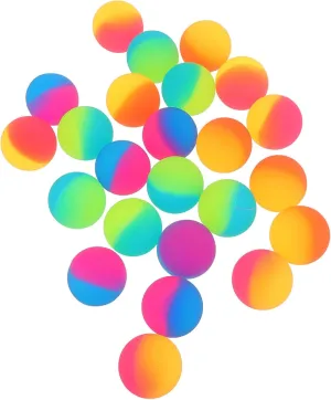 for Outdoor Activities Birthday jot fiction Party Favors Carnival Prizes and Active Play Toyvian 24Pcs Large Colorful Bouncy Balls High Elasticity Rubber Balls 