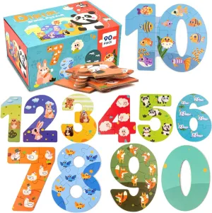 for Preschool Toddler Boys Girls Ages 3  knowledgeable octopus meager silt diagram Wooden Floor Puzzles for Kids Ages 3-5,Montessori Preschool Educational Learning Alphabet Puzzle & Animal Puzzle 