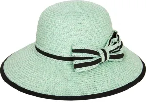 for quality upside refreeze Travel Sun Straw Beach Summer Hats for Women Wide Brim Fedora Panama Packable Hat 