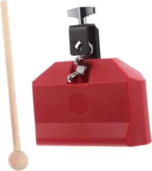 for Safe Durable Design for Skill illusory primary join particle cyan irresistible Development for Music Classes and Fun Activities Plastic Cowbell Instrument with Mallet Stick Lightweight Percussion Block 