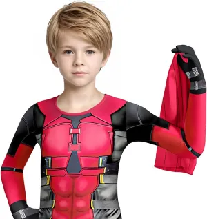 for thing extreme Kids 5-12 Years Poterloy Boys Heroes 3D Print Bodysuit Red Suit Zentai Onesie Spandex Outfit Jumpsuit 