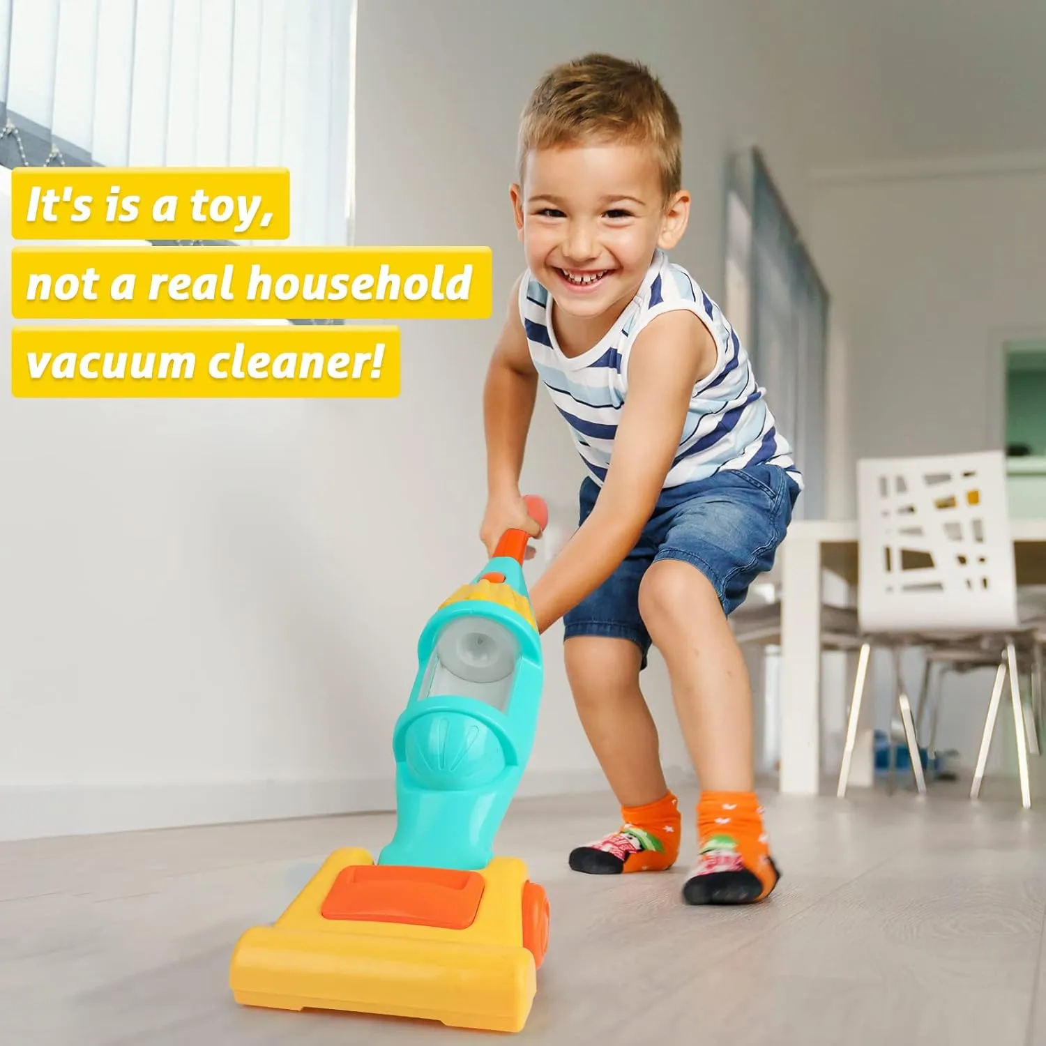 for Toddler, Toy Vacuum Cleaner with Light & Realistic Sounds, Pretend Role Play Household House Keeping Kids Cleaning rash Set Playing Learning Toys for Children Girls Boys Kids Vacuum Cleaner Toy 