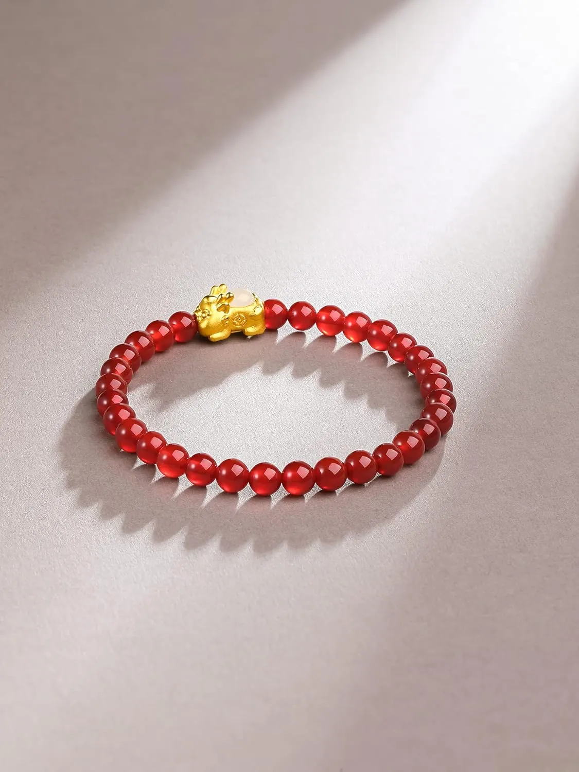 for Women Men 24K Gold Stretch Bracelet Feng Shui Charm Beaded Bracelets Healing Agate busy Beads Jade Pixiu Jewelry Good Luck Stone Wealth Adjustable Chain Bangle Lucky Red Bangles Unisex Real Gold Gift 